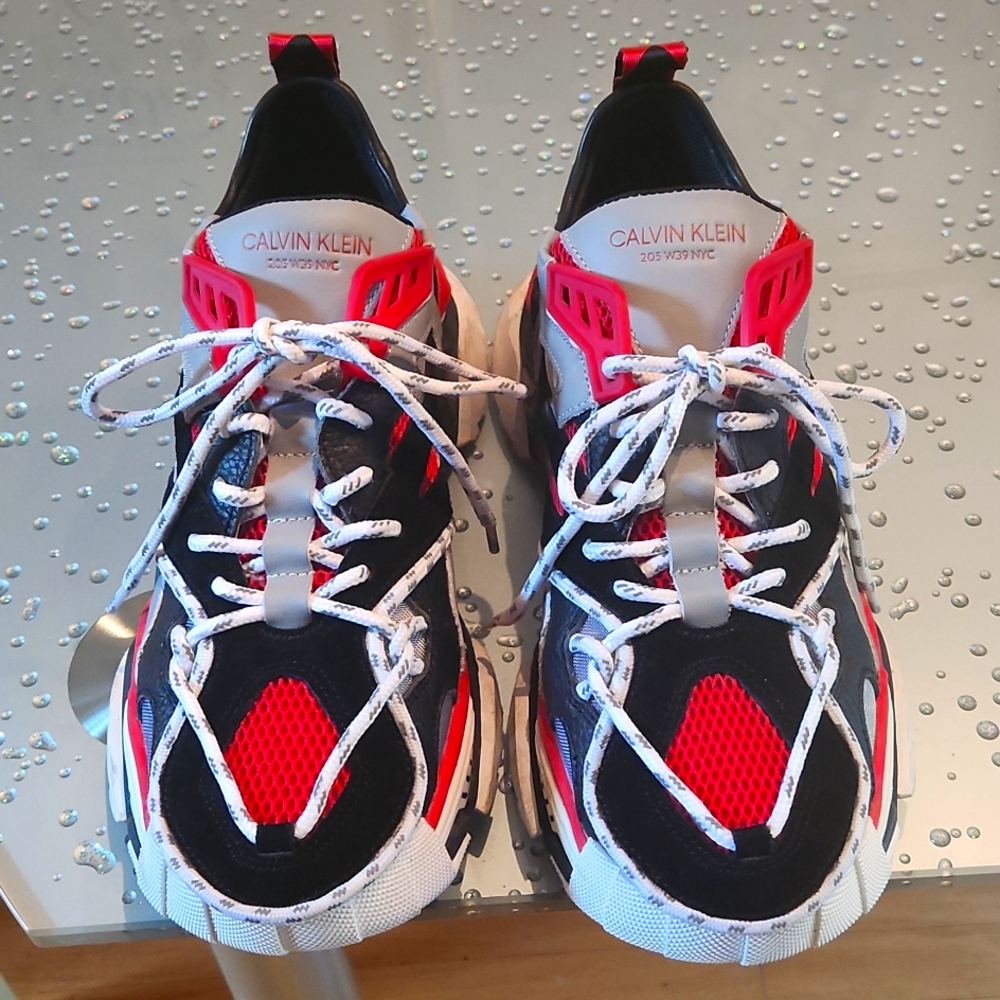 Calvin Klein Strike 205' Black and Red Sneakers